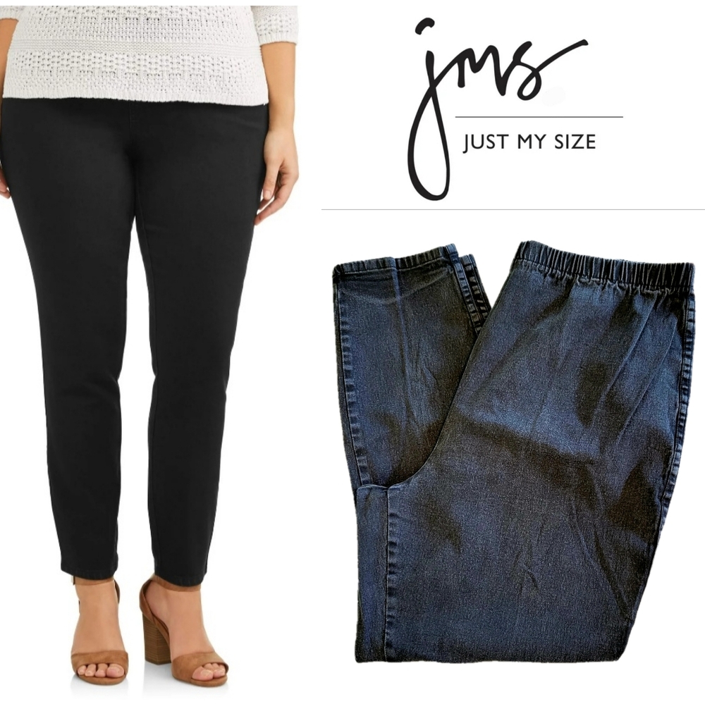 (22W/24W) Plus Petite Pull-On Jeans - Picture 16 of 16